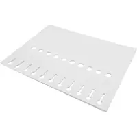 Combicraft Weiße Schlaufenetiketten 210x25mm - 990 Stück auf 90 Bögen á 11 Etiketten - Laserdrucker geeignet