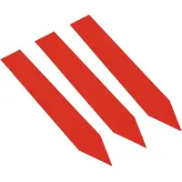 Combicraft PVC Stecketiketten 100 x 16 mm Rot - Verpackt pro 100 Stück