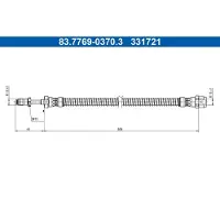 Ate Bremsschlauch 83.7769-0370.3