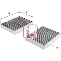 Sofima Innenraumluftfilter mit Aktivkohle S 4104 CA