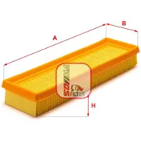 Sofima Luftfilter S 2640 A für RENAULT TWINGO I (C06) Filtereinsatz