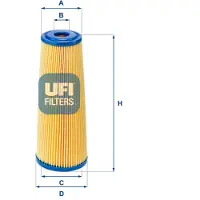 Ufi Filtri Moto Guzzi V35/v50/t4/spada 350/500/850/1000cc Luftfilter Golden Golden One Size