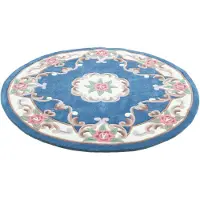 Theko Teppich "Ming", rund, 14 mm Höhe, hochwertiges Acrylgarn, ideal im Wohnzimmer & Schlafzimmer