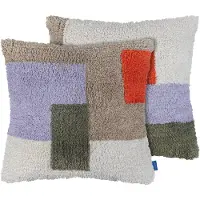Mette Ditmer - BRICK tufted cushion cover 50x50cm - Dark Olive