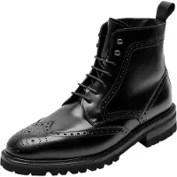 Henry Stevens Schnürboots – Winston FBDB5 Herren Leder schwarz, 42 770346-0001-00420