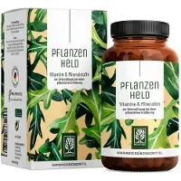 NATURTREU Vegane Multivitamin 120 vegane Kapseln Daily Vitamins Vitamin A B Eisen Zink Pflanzenheld 96,1 g