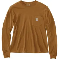 Carhartt Langarmshirt Lightweight Pocket Damen Brown-S