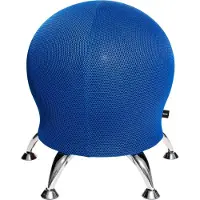 Topstar SITNESS 5 - Arbeitsstuhl Arbeitshocker Blau Netzstoff