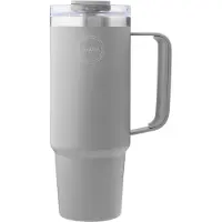 AYA&IDA Thermobecher Thermobecher with Straw Light Grey 885 ml