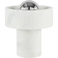 Tom Dixon Stone Portable LED-Akkuleuchte-Silber