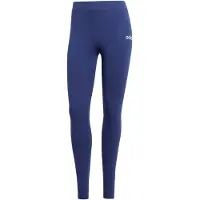 Adidas Trainingstights SPORTSWEAR "ESSENTIALS LINEAR COTTON", Damen, Gr. XL, N-Gr, blau (dunkelblau, weiß, normal, gr.), Obermaterial: 90% Baumwolle, 10% Elasthan, Hosen Trainingstights, Topseller