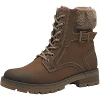 s.Oliver Damenschuhe Schnürstiefel Braun Freizeit
