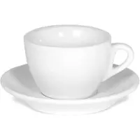 ClubHouse Tasse und Untertasse Rosa, 160 ml, weiß