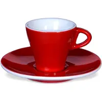 ClubHouse Tasse und Untertasse Gardenia, 65 ml, rot