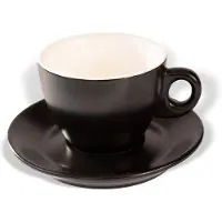 ClubHouse Tasse und Untertasse Giacinto, 300 ml, mattschwarz