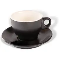 ClubHouse Tasse und Untertasse Giacinto, 195 ml, mattschwarz
