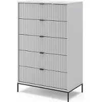 Vicco Kommode Eliza Grau 76 x 120 cm, Model 40429