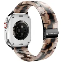 Forcell Armband Armband zur Apple Watch F-Design FA04 marmorierte Harzschliesse 38 / 40 / 41 mm grün