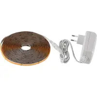 Eglo LED Strip Cob Stripe, 8m Streifen kürzbar, Lichtband zum Kleben, indirekte Beleuchtung, Kunststoff in Weiß, warmweiß
