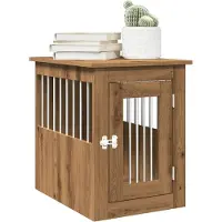 vidaXL Hundekäfig im Möbelstil Artisan-Eiche 45x62x59 cm Holzwerkstoff