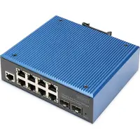 Digitus Industrieller 8+2-Port L2 managed Gigabit Ethernet Switch, Managed, L2, Gigabit Ethernet (10/100/1000), Vollduplex