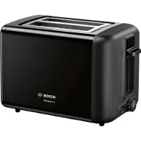 Bosch TAT3P423DE, 2 Scheibe(n), Schwarz, Edelstahl, Tasten, Drehregler, CE, VDE, 970 W