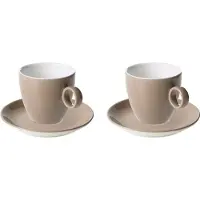 Maastricht porselein Maastricht Porzellan Kaffeetasse und Untertasse Bart Colour Cafe 17 cl Beige 2 Stück