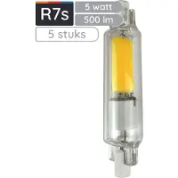 Avide R7s LED-Leiste, dimmbar, 78 mm 5W, 220-240V 4000K 500lm LED-Lampe zum Eins