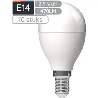 Avide E14 LED Lampe 2,9W P45 Energieeffizient + Hohe Lichtausbeute (470lm) 10 St