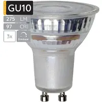 SPL GU10 LED-Spot 3,4W 275lm 2700K warmweiß 3 Stück dimmbar