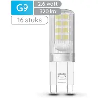 Modee Lighting G9 LED Stecklampe 2,6W 320lm 2700K Warmweiß 230V 16 Stück