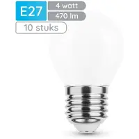 Modee Lighting E27 LED Filamentlampe P45 4W 470lm 4000K Neutralweiß 10 Stück