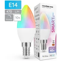 Modee Lighting E14 LED-Lampe B35 4,9W 470lm 2700K warmweiß 10 Stück dimmbar
