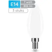 Modee Lighting E14 LED Filamentlampe 7W 806lm 2700K Warmweiß Mattiert 3 Stück