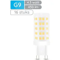 Modee Lighting G9 LED Stecklampe 4,3W 450lm 6000K Tageslichtweiß 230V 16 Stück