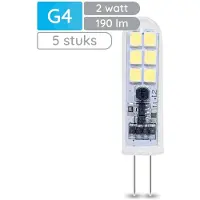 Modee Lighting G4 LED-Lampe Mini 2W 190lm 4000K neutralweiß 12V 5 Stück