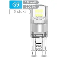 Modee Lighting G9 LED-Kapsellampe 1,9W 200lm 2700K warmweiß 5 Stück