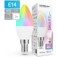 Modee Lighting E14 LED-Lampe B35 4,9W 470lm 2700K warmweiß 3 Stück dimmbar