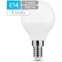 Modee Lighting E14 LED Kugellampe P45 7W 700lm 2700K Warmweiß 3 Stück