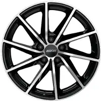 Alutec 17 Zoll Alufelge Singa 17"x7" 5x114.3 PCD ET48.5 67.10mm Felge Schwarz Frontpoliert