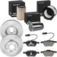 RIDEX Inspektionspaket Filterset für VW Transporter IV Bus (70B, 70C, 7DB, 7DK, 70J, 70K, 7DC, 7DJ) Transporter IV Kastenwagen (70A, 70H, 7DA, 7DH)
