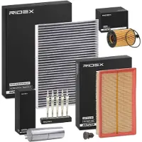 RIDEX Inspektionspaket Filterset für VW Transporter V Bus (7HB, 7HJ, 7EB, 7EJ, 7EF, 7EG, 7HF, 7EC) Multivan V (7HM, 7HN, 7HF, 7EF, 7EM, 7EN)
