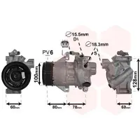 VAN WEZEL Kompressor, Klimaanlage 5300K618