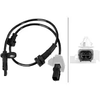 Hella Sensor Raddrehzahl 2-polig Hallsensor 520 mm Kabel für HONDA ACCORD