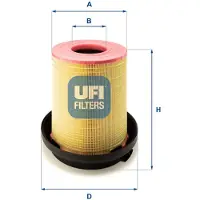 Ufi 27.383.00 Luftfilter passend für MERCEDES-BENZ ATEGO 2