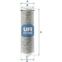Ufi Luftfilter 27.390.00 für IVECO EUROTRAKKER Filtereinsatz
