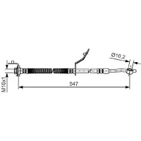 Bosch Bremsschlauch 1 987 481 A56