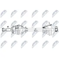 NTY NPW-RE-065 Antriebswelle Vorne Links für RENAULT Sandero / Stepway II (B8) Logan / Stepway II Limousine (L8) Thalia III (L8) Logan II Kombi (K8)