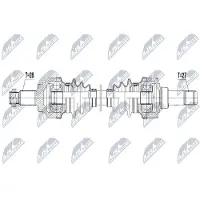 NTY NPW-BM-047 Antriebswelle Hinten Links für BMW 1 Schrägheck (F20) 3 Touring (F31) 3 Limousine (F30, F80) 4 Gran Coupe (F36) 3 GT (F34)