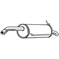 VEGAZ Endschalldämpfer FORD FS-681 1540183,1556634,1673787 Endtopf,Auspuff Endtopf,Nachschalldämpfer,ESD 8V515K244EA,8V515K244EB,8V515K244EC
